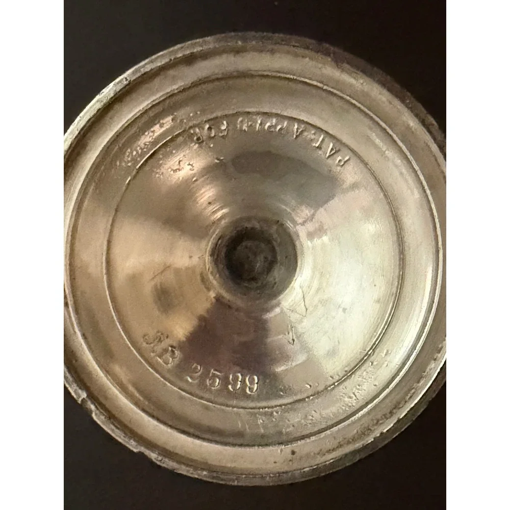 Antique Jennings Brothers JB 2599 Silverplate Floral Art Nouveau Trumpet Vase